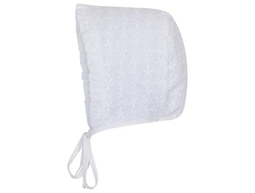 MP solhat hvid med broderi og UV50+